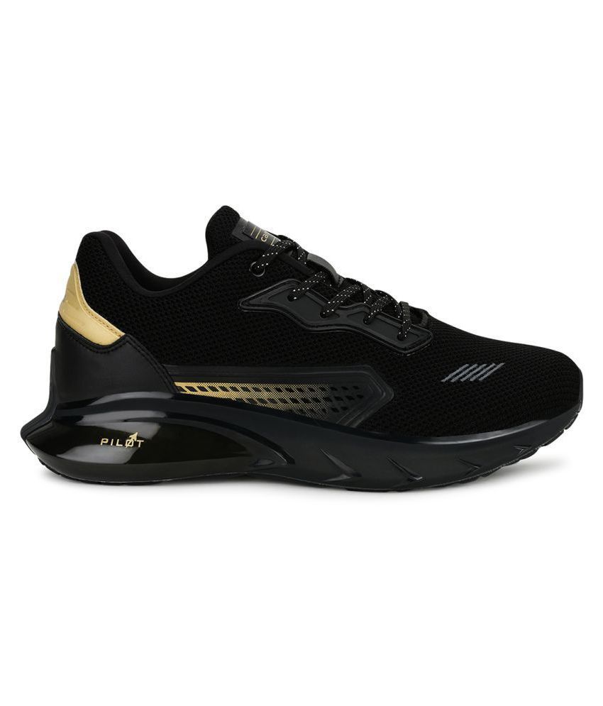 Buy Campus Pilot-3 Black Running Shoes 