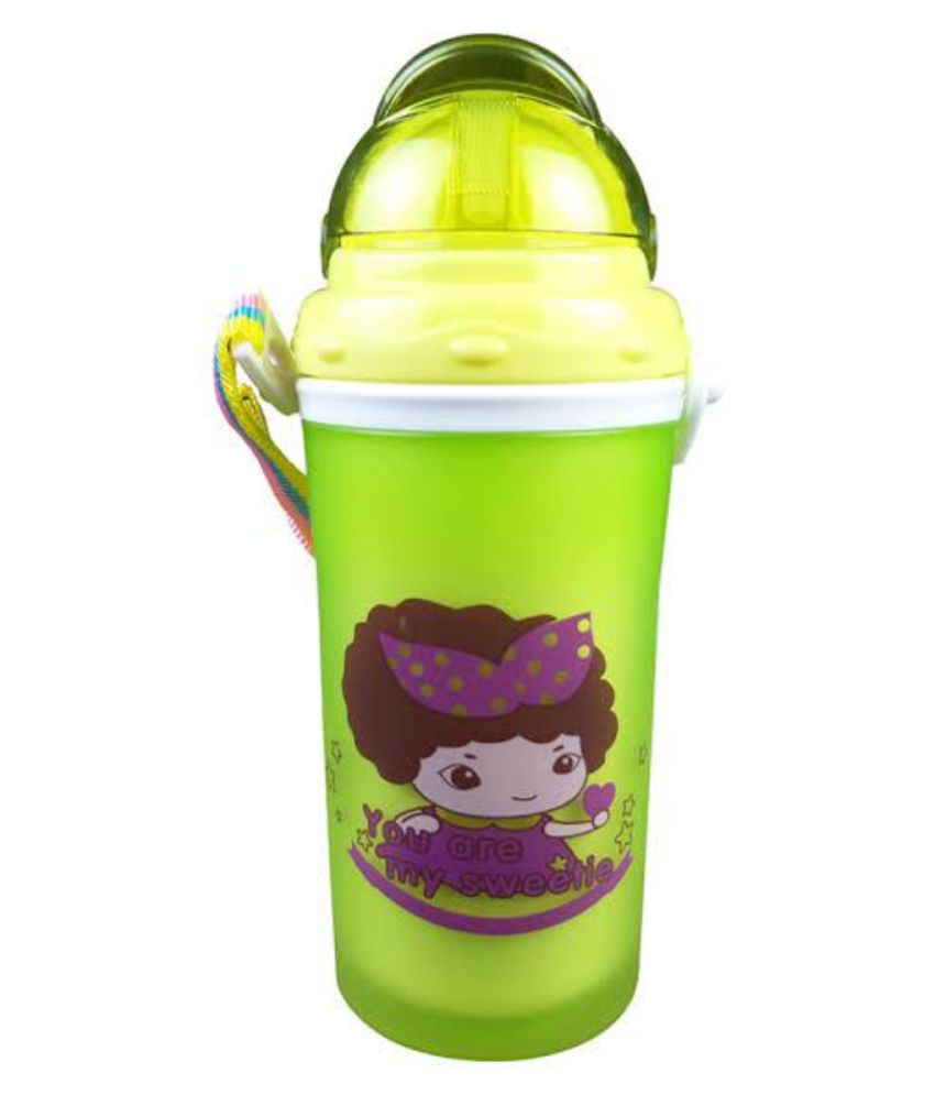 CHILD CHIC Green Polycarbonate Straw sippers
