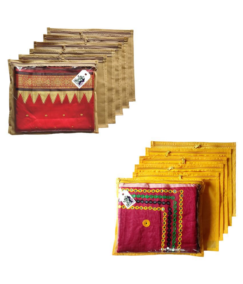 ADWITIYA Multi Saree Covers - 12 Pcs