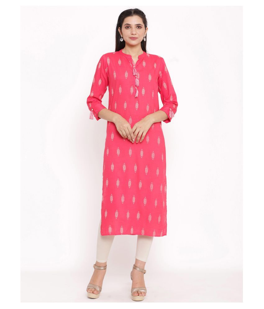     			FabbibaPrints Multicolor Cotton Straight Kurti