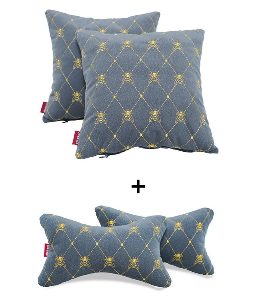     			Elegant Seat Pillows Set of 4 Grey