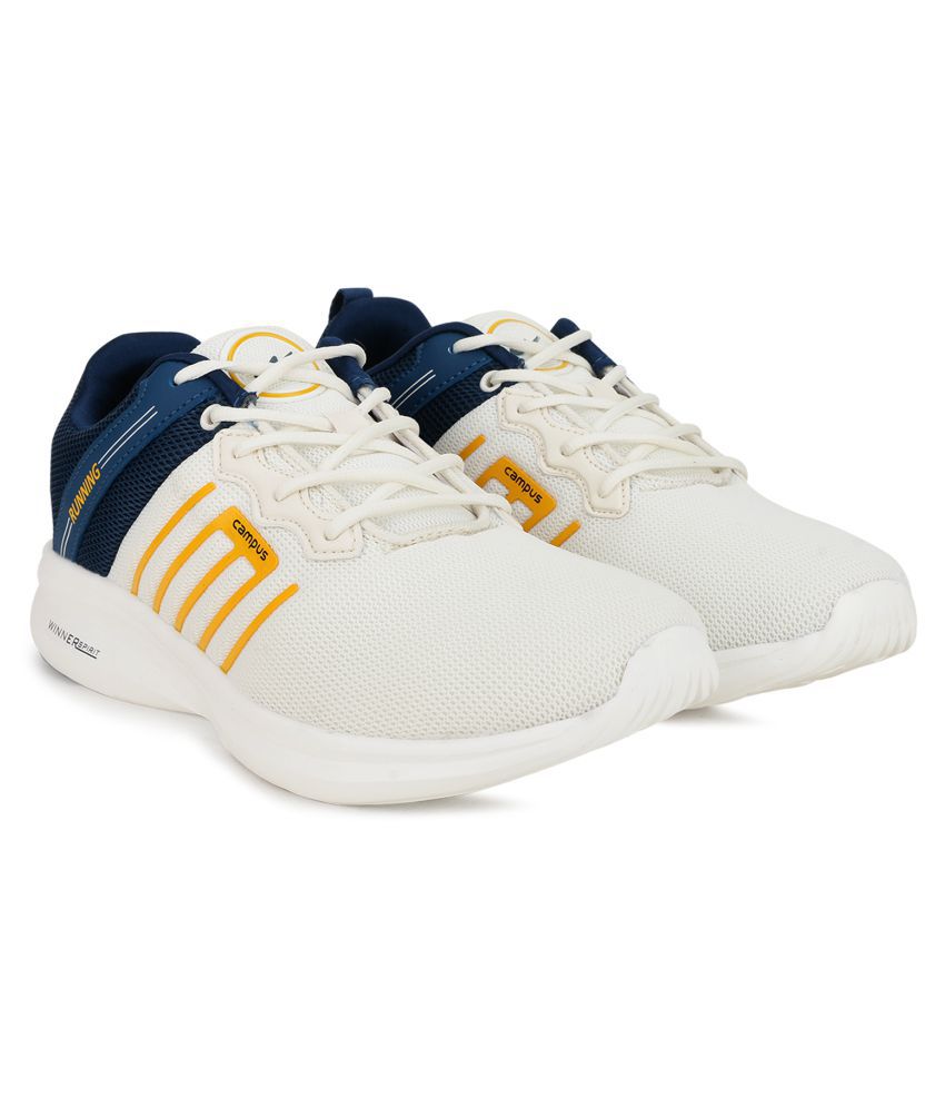     			Campus METEOR White  Men's Sports Running Shoes