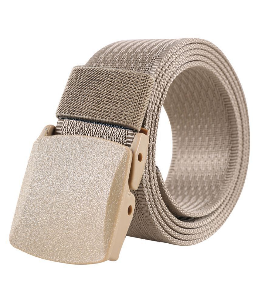     			Edifier Beige Nylon Casual Belt