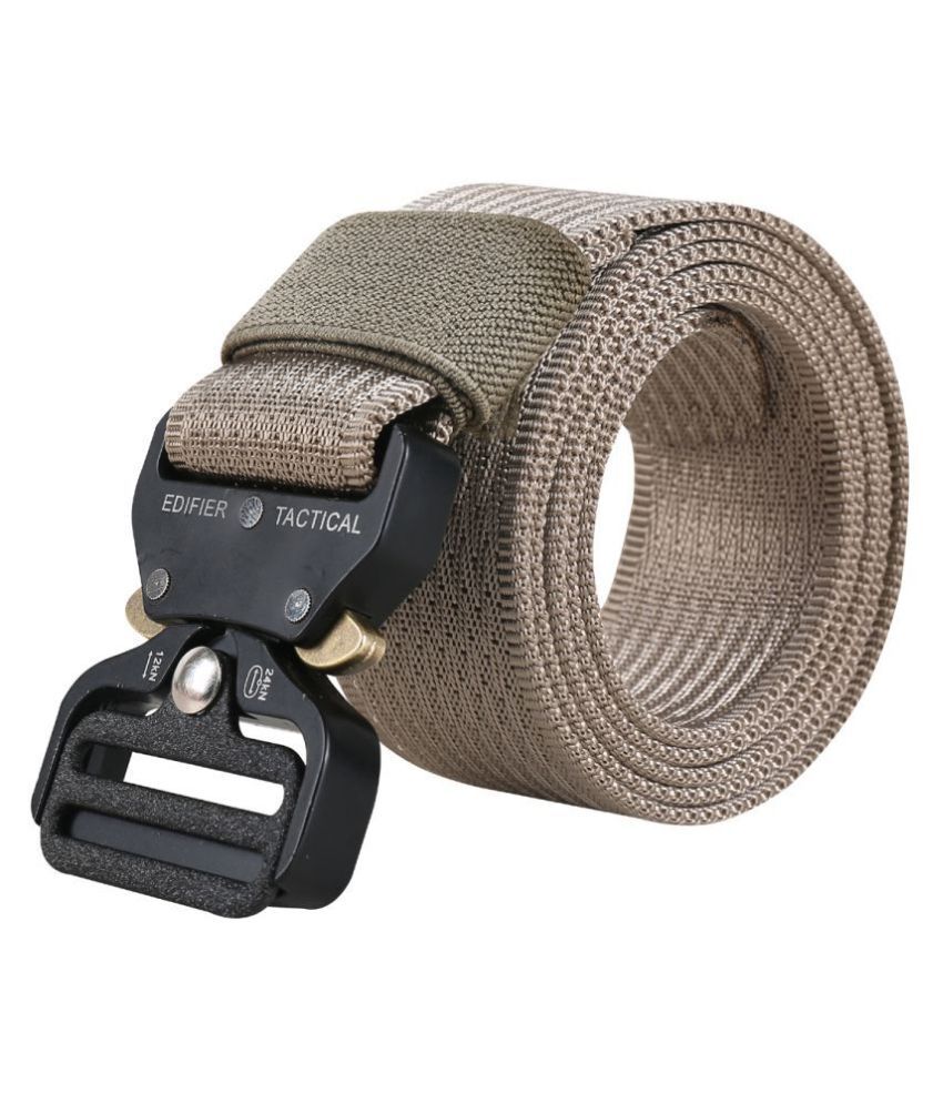     			Edifier Beige Nylon Casual Belt