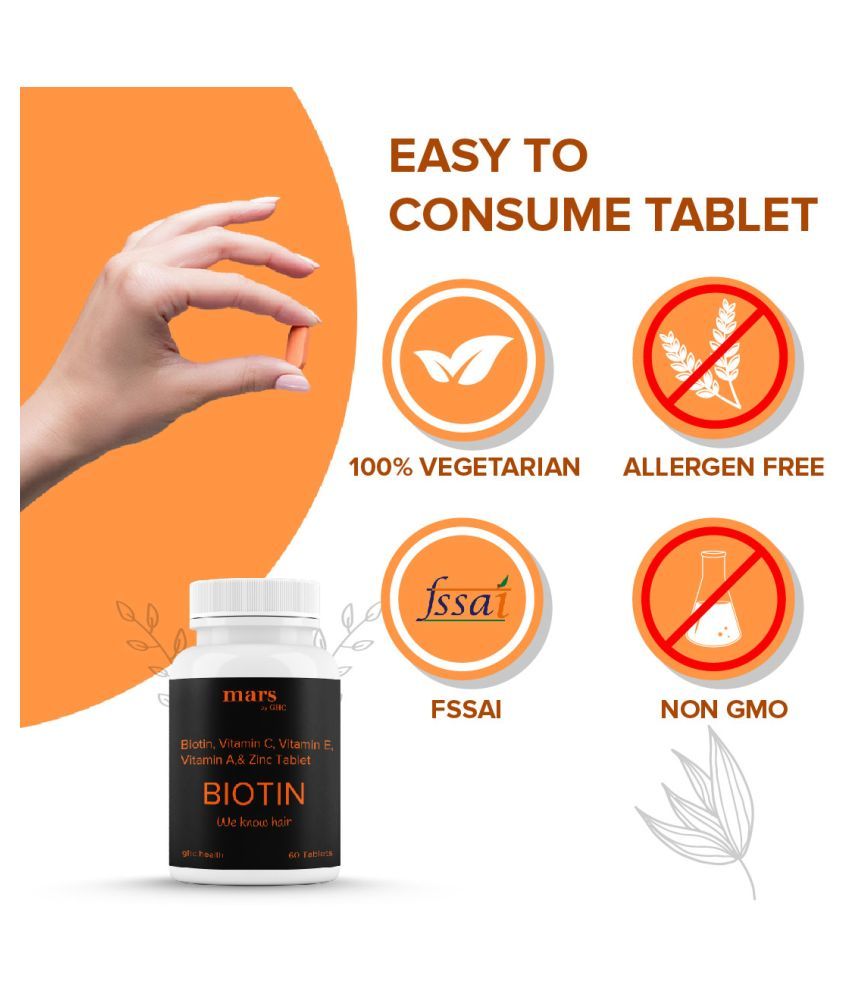 Mars by GHC Biotin 60 no.s Multivitamins Tablets Buy Mars by GHC
