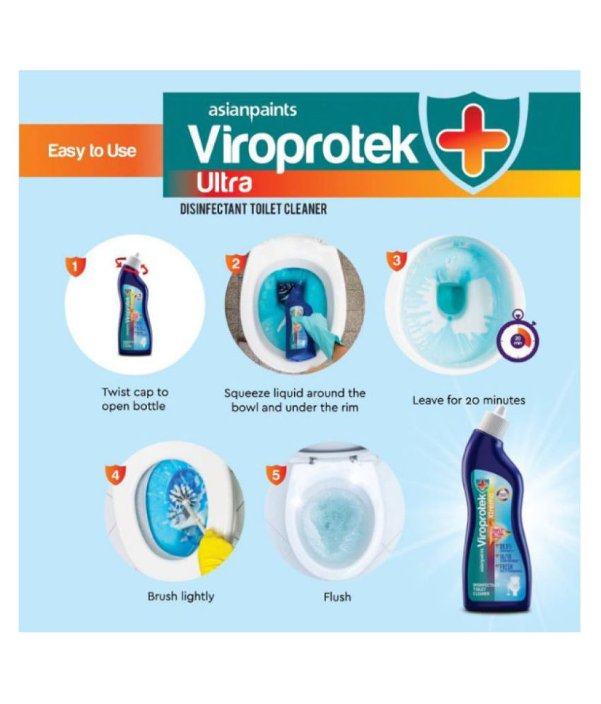 Asian Paints Toilet Cleaner Ready to Use Liquid 4000 Pack of 4 Buy