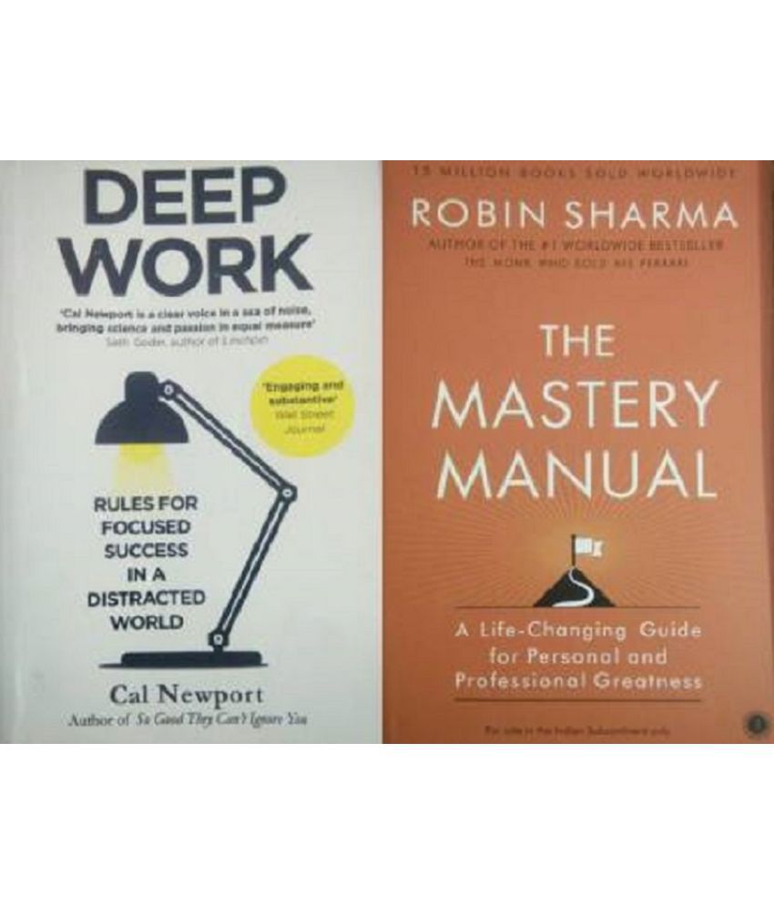     			Combo Of Deep Work & The Mastery Manual  (Paperback, Cal Newport, Robin Sharma)