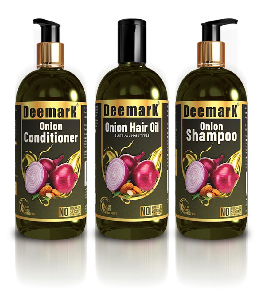 Deemark Onion Hair Oil Shampoo Conditioner Pack Of 3 700 Ml Pack Of 3 Buy Deemark Onion Hair Oil Shampoo Conditioner Pack Of 3 700 Ml Pack Of 3 At Best Prices In India Snapdeal