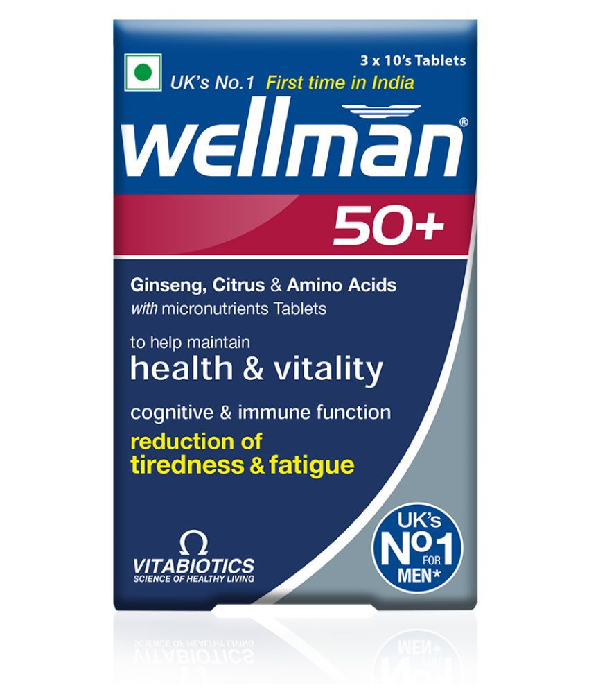     			Wellman 50  Tablets For Men Multivitamin 30 no.s Multivitamins Tablets