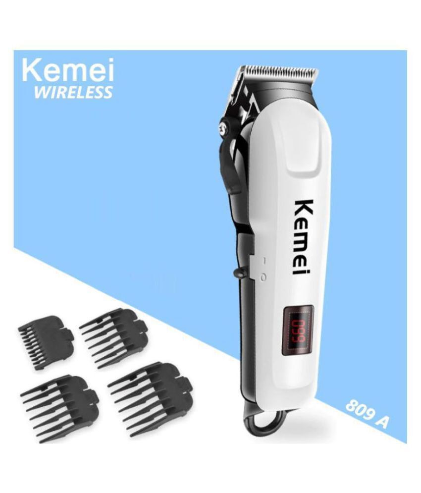 Kemei 809A Professional Rechargeable Clipper Runtime: 120 min ( White )