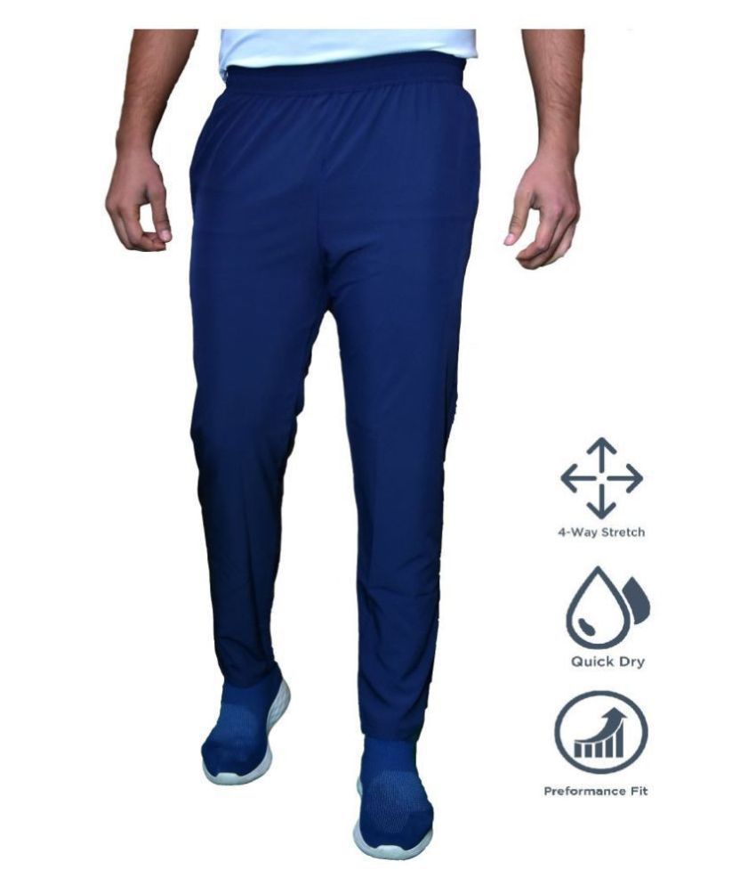     			RANBOLT - Blue Polyester Men's Sports Trackpants ( Pack of 1 )