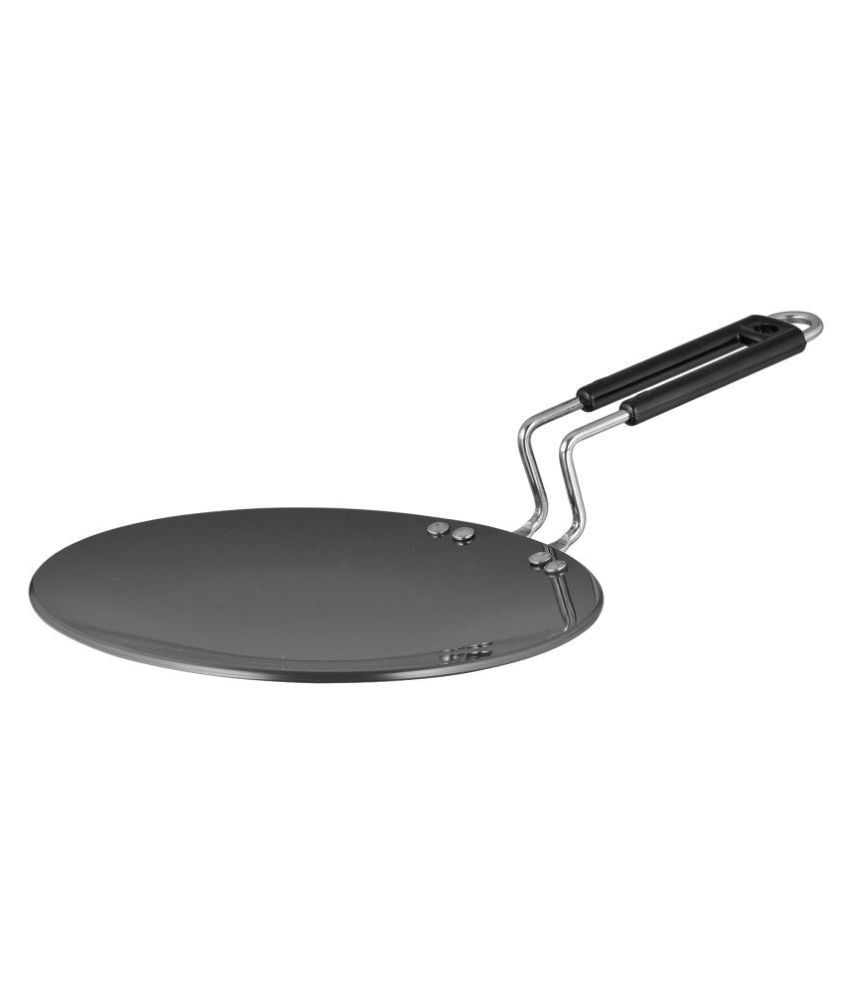 Goodflame Concave Tawa Aluminium Induction Base Concave Tawa(Tawa,Black