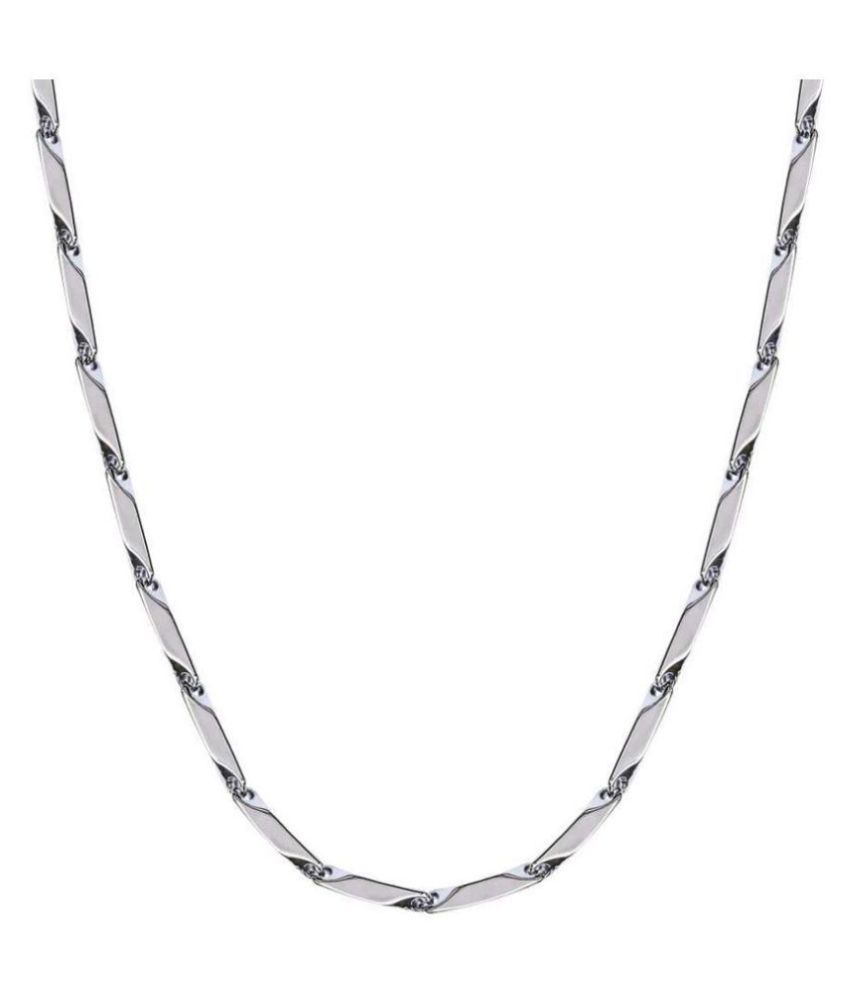     			SHANKHRAJ MALL SILVER PLATED STEEL CROM  FANCY CHAIN FOR MEN OR BOY WOMEN / GIRLS-100395