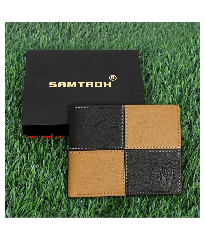     			samtroh PU Beige Casual Regular Wallet