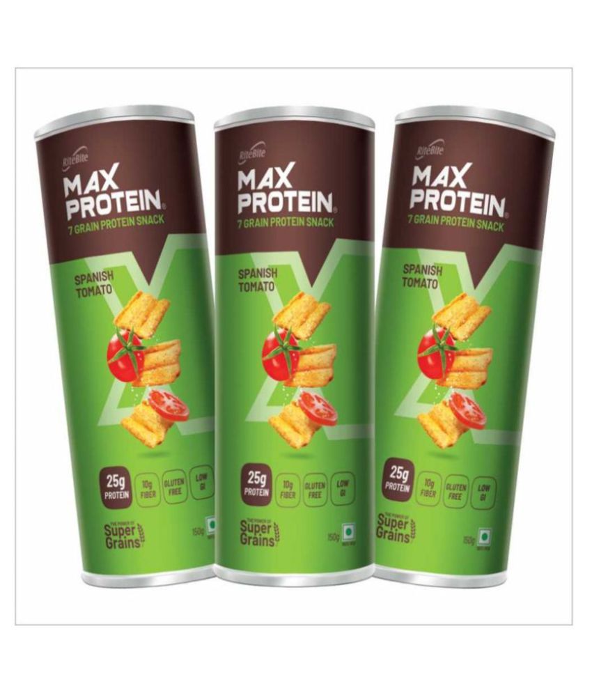 RiteBite Max Protein Spa Tomato Vegetable Chips 450 g Pack of 3