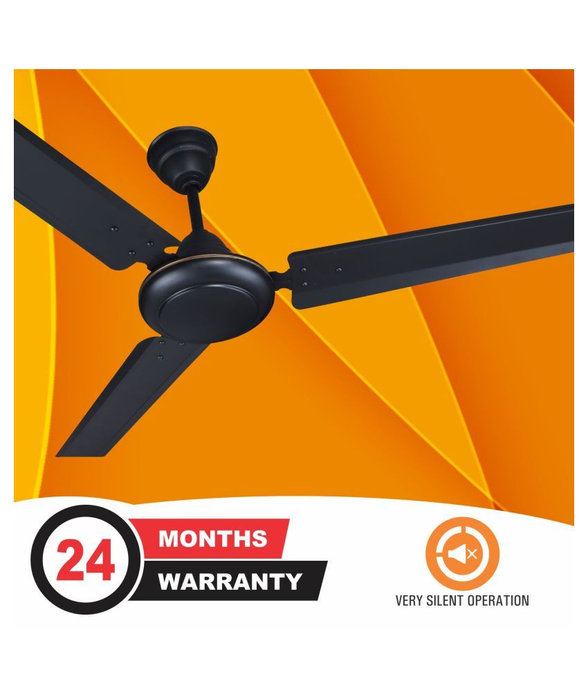 Roshaya 1200 Majestic Ceiling Fan Black Price in India Buy Roshaya