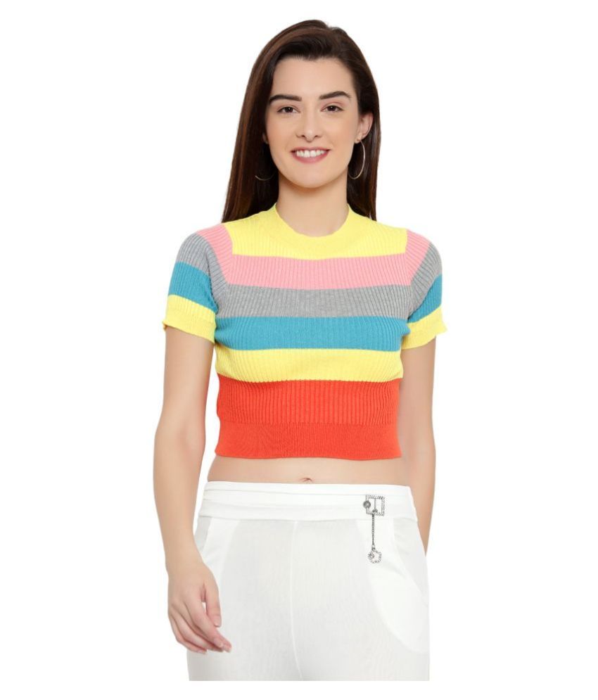 woolen crop top for ladies