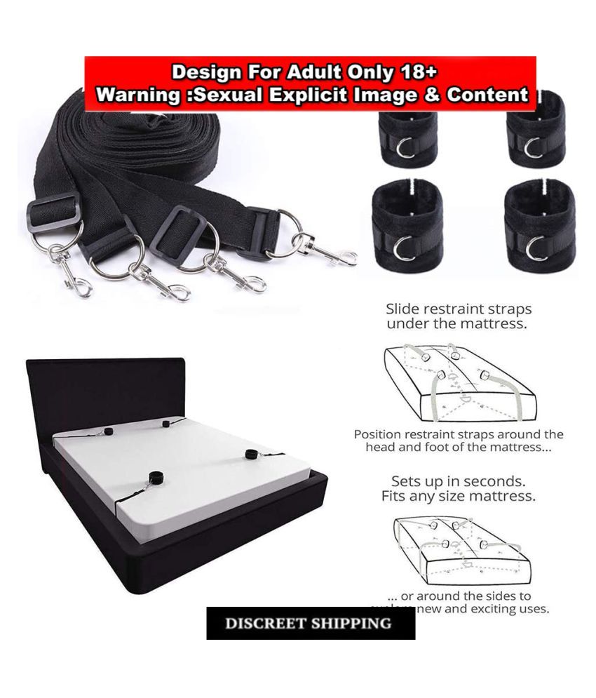 Bed Restraints Bondage Fetish Kit Hand Ankle Adult Games Belt Sex Role 5530