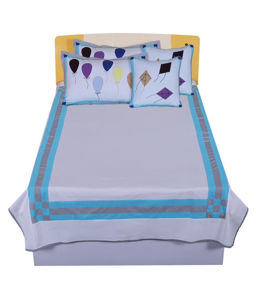     			Hugs'n'Rugs Cotton Single Bedsheet ( 250 cm x 150 cm )