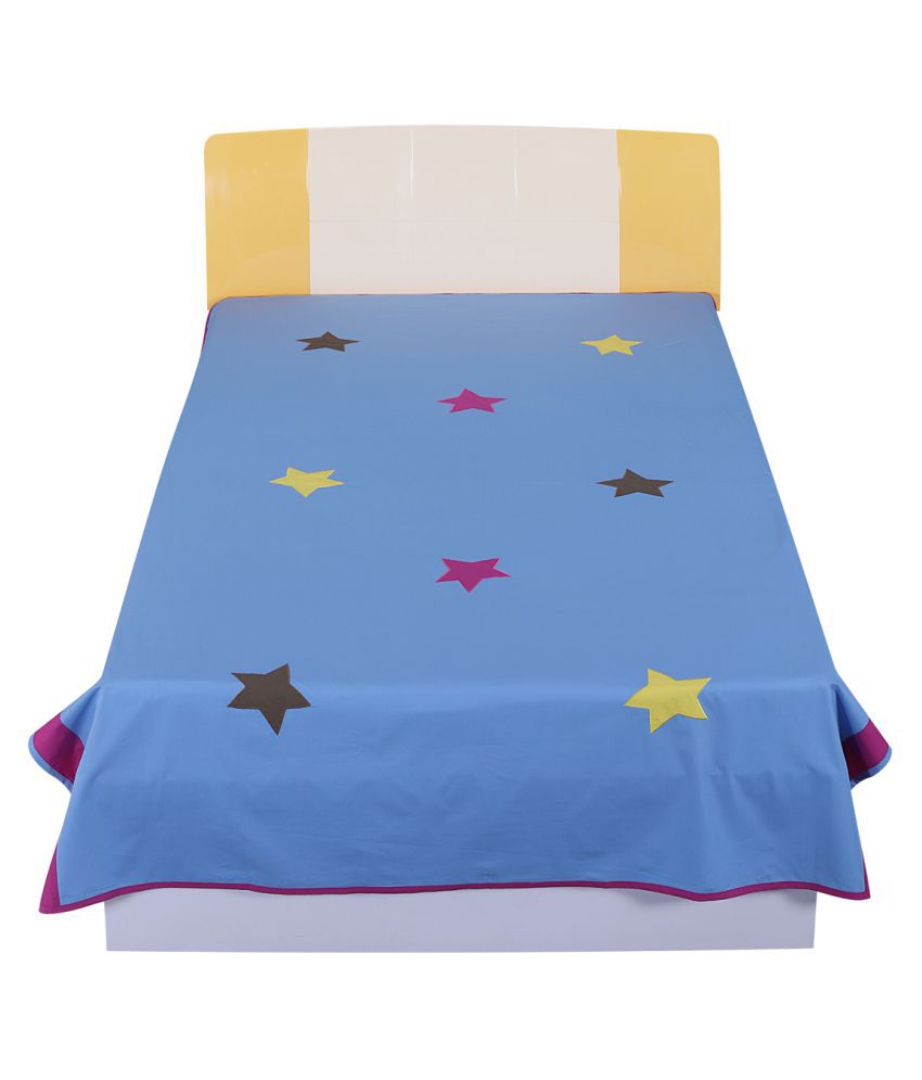     			Hugs'n'Rugs Single Cotton Bedsheet without Pillow cover ( 200 x 150 cm)