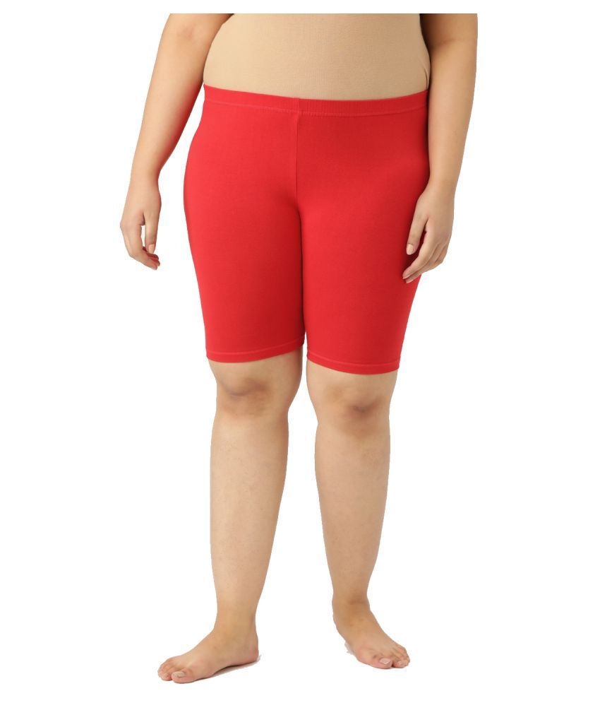     			Leading Lady Cotton Hot Pants - Red