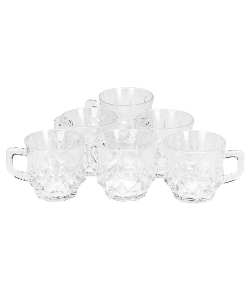     			Afast Glass Tea, Coffee Cup Set, Transparent, Pack Of 6, 100 ml