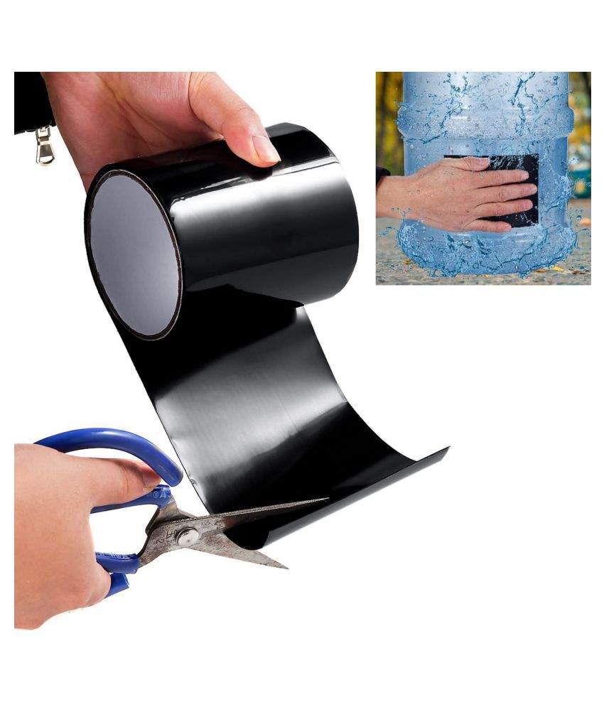 Buy Perfect Products Multipurpose Waterproof Flex Seal Super Strong  Adhesive Sealant Grip Tape for Stop Leaks, Home Packaging, Leakage of Pipe,  Kitchen Sink, Toilet Tub, Water Tank hose Pipe (Black) Size 4