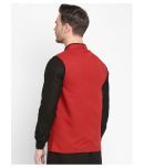 Hangup Red Jute Nehru Jacket