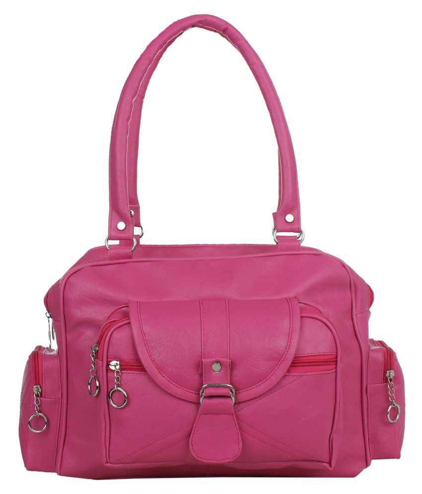 Strop Carry Pink P.U. Shoulder Bag