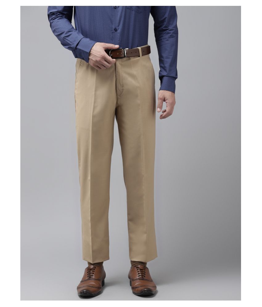     			Hangup Beige Regular -Fit Trousers