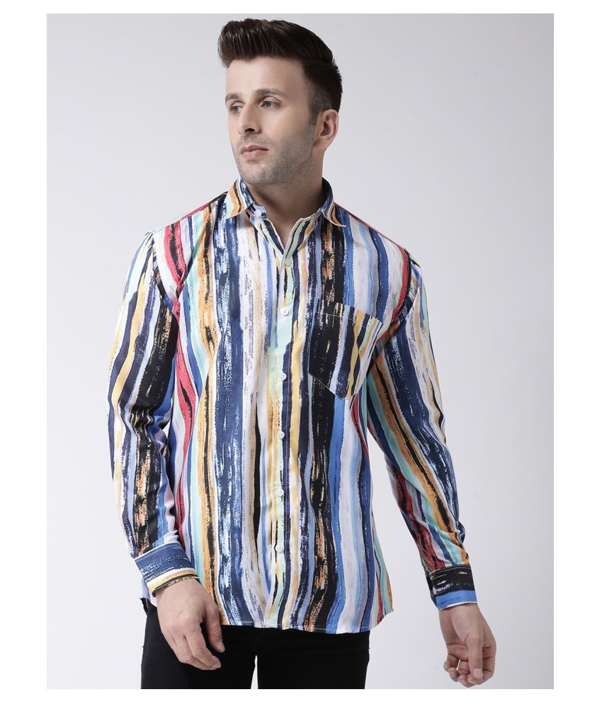     			Hangup Cotton Blend Multi Shirt