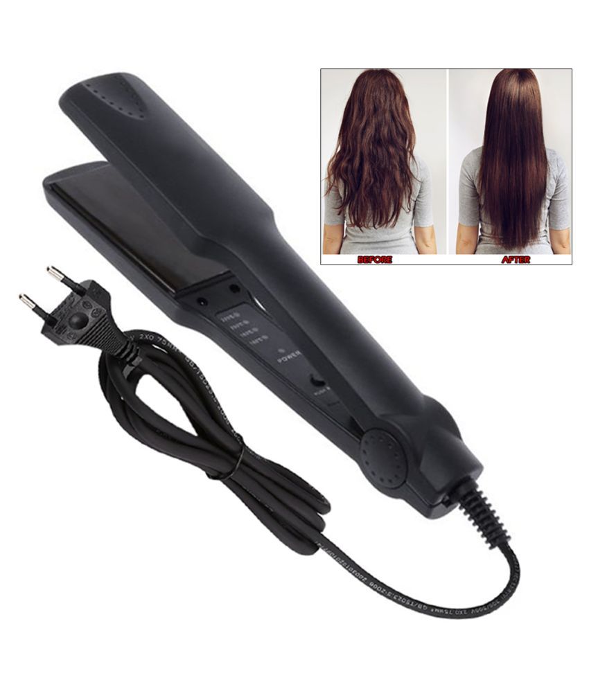     			Professional Hair Styling Iron Hair Straightener with 4 Temperature Control Mode Black Casual Fashion Comb