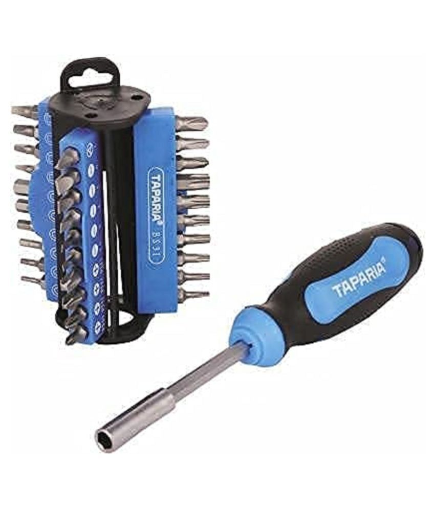 Taparia Set of 2 Hand Tool Combo (31 Piece Steel Bit Screw Driver Set