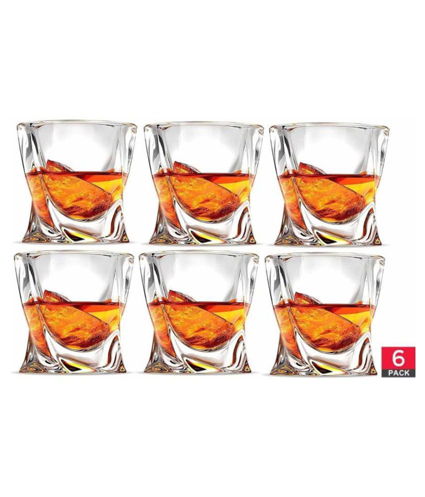     			Afast Glass Whisky Glasses, Clear, Pack Of 3, 230 ml