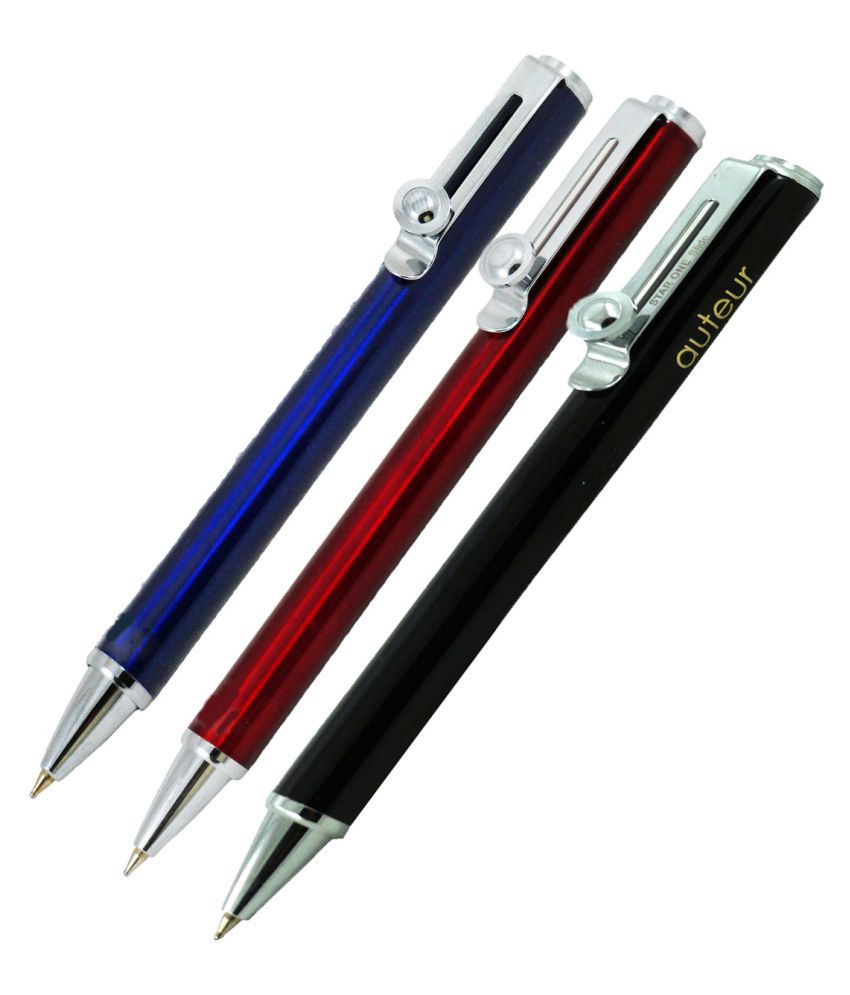     			Auteur - Blue Ball Pen (Pack of 3)