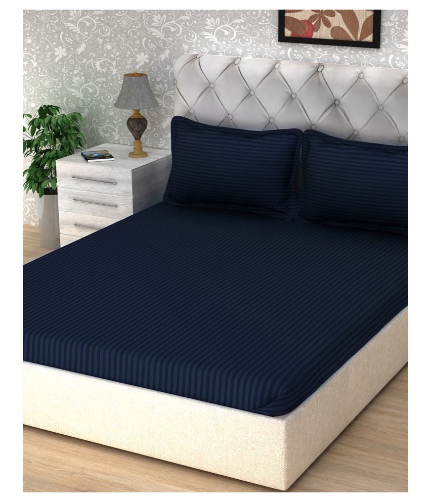 Bombay Dyeing Cotton Double Bedsheet with 2 Pillow Covers ( 250 cm x