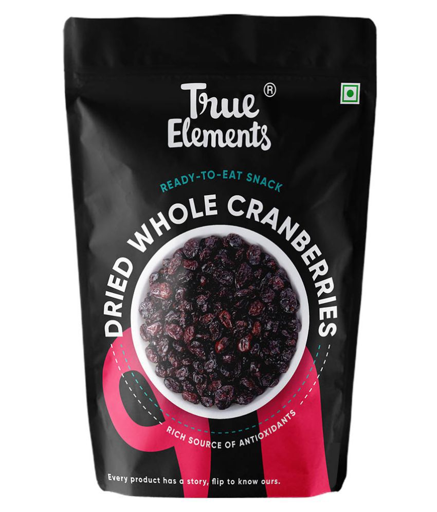     			True Elements Dried Whole Cranberries 500g