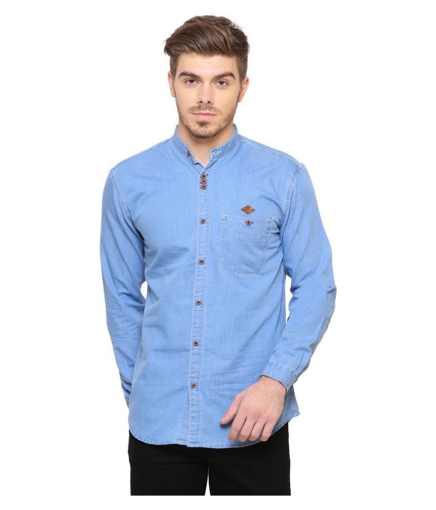     			Kuons Avenue Denim Blue Shirt