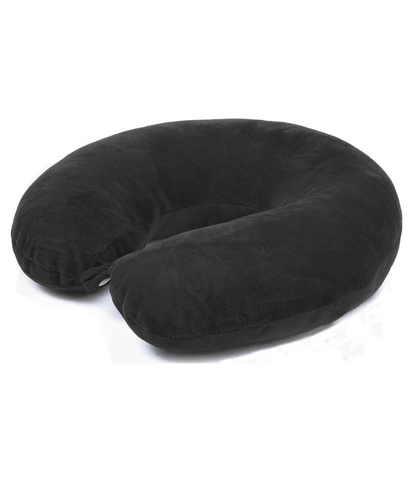     			JUZZII - Black Neck Pillow ( Pack of 1 )