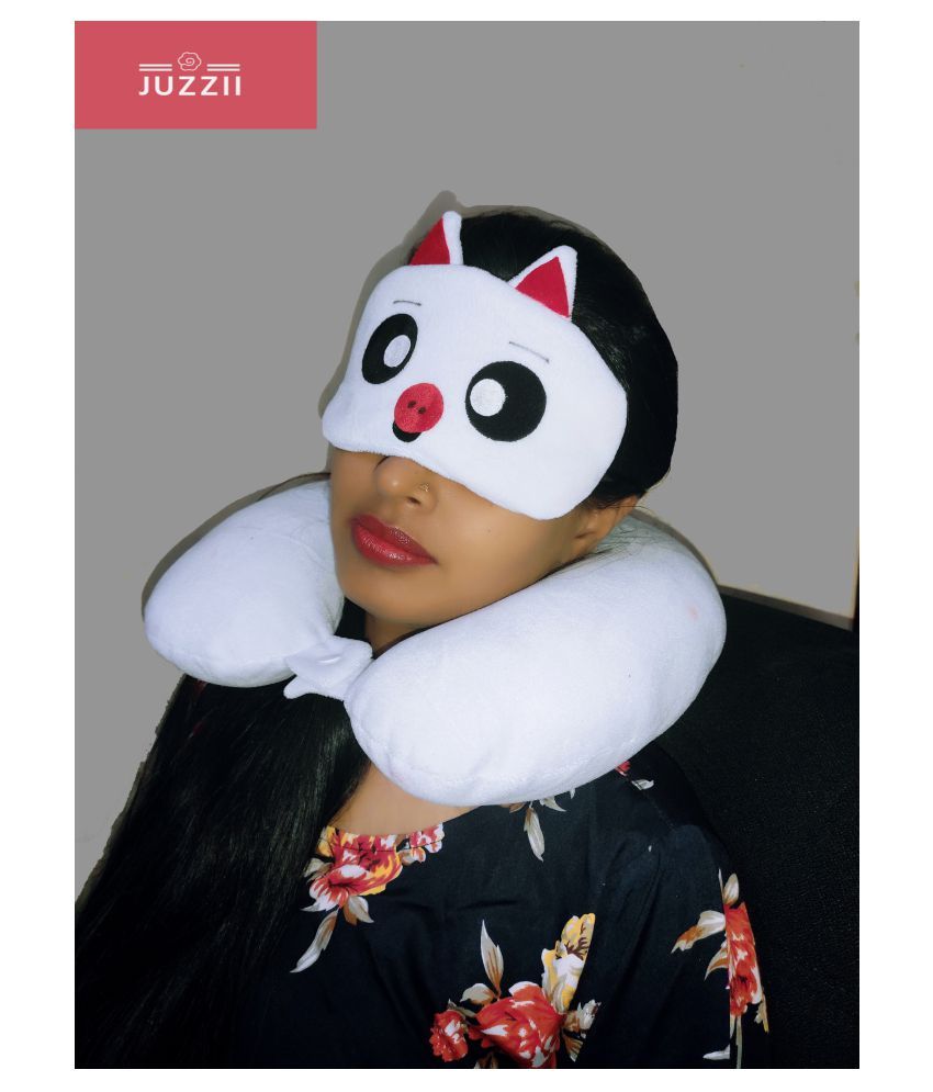     			JUZZII White Travel Pillow