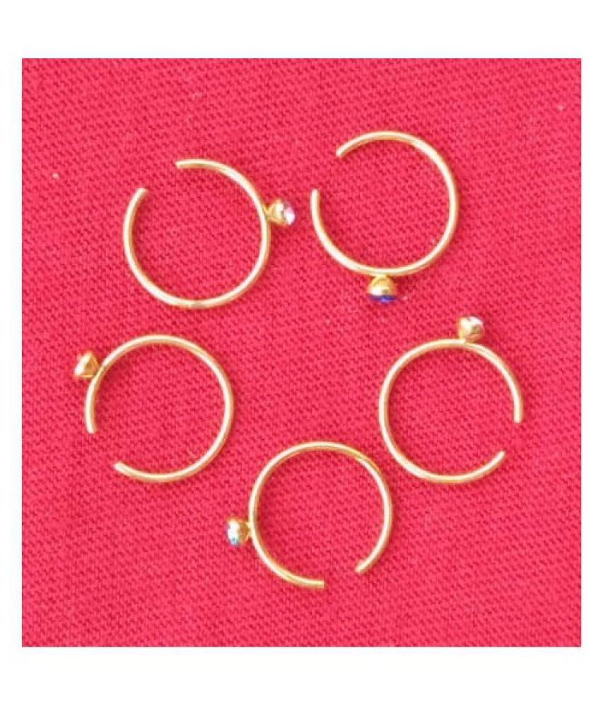 850px x 995px - American Diamond Fited Sania Mirza Style 5 Color (RED PINK BLUE GREEN  WHITE) Nose Pine Ring for girl and Women: Buy American Diamond Fited Sania  Mirza Style 5 Color (RED PINK BLUE