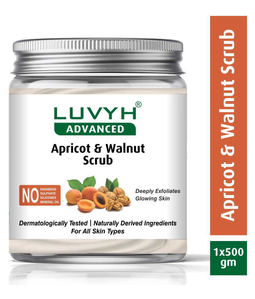 Luvyh  Apricot & Walnut  Scrub & Exfoliators 500 gm
