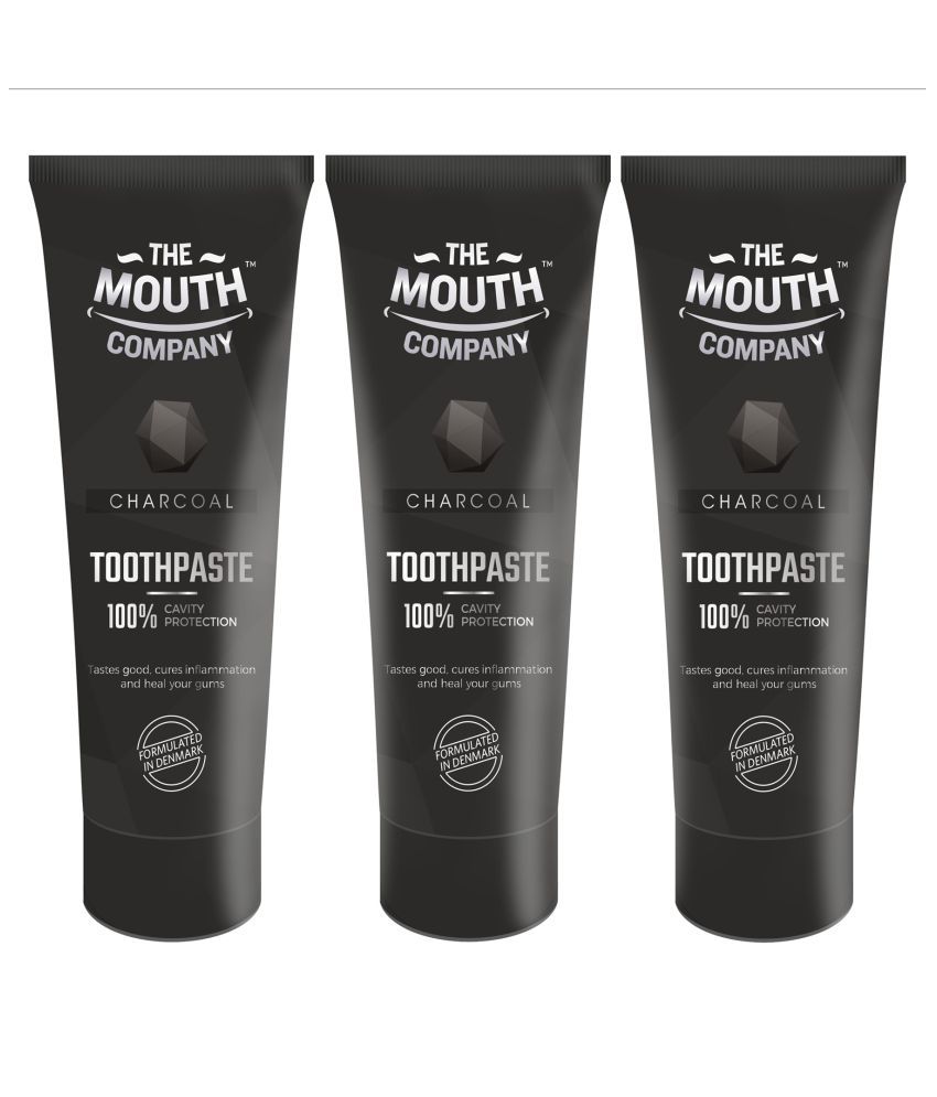     			The Mouth Company - Charcoal Toothpaste 75 gm Pack of 3
