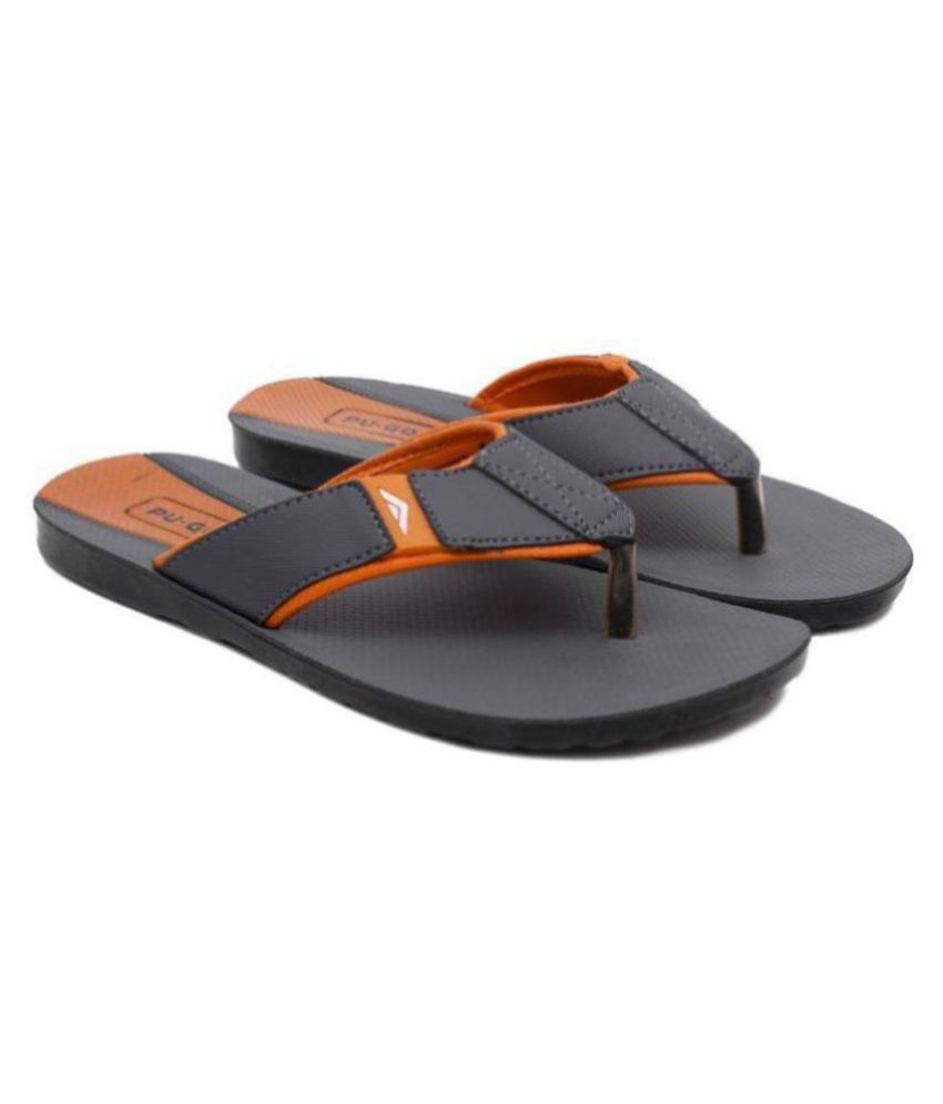     			ASIAN Orange Men's Thong Flip Flop