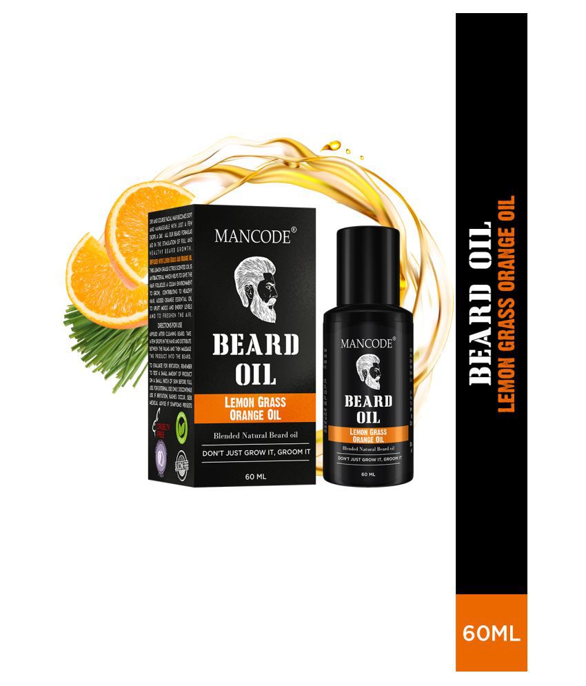     			Mancode Lemon Grass Orange Beard Oil 60 ml Pack of 1