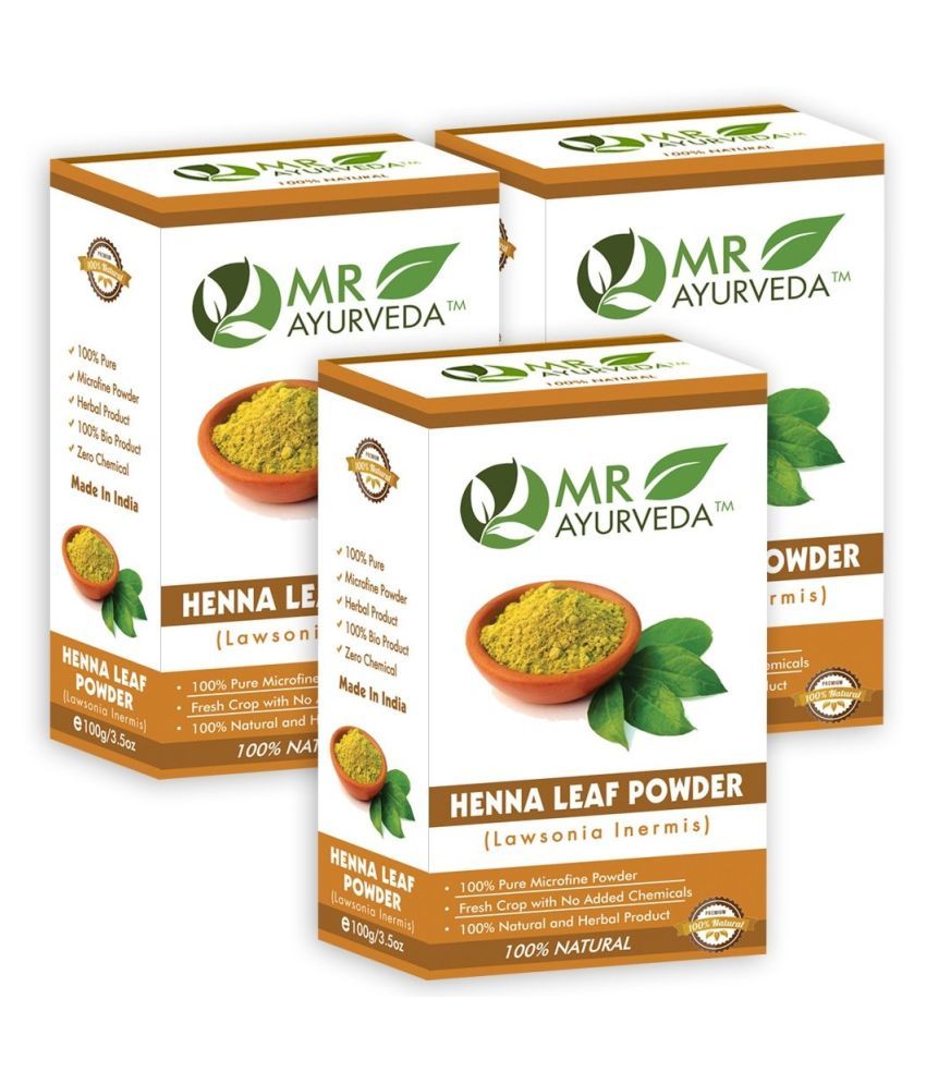     			MR Ayurveda 100% Natural Henna Powder for Hair Herbal Henna 300 g Pack of 3