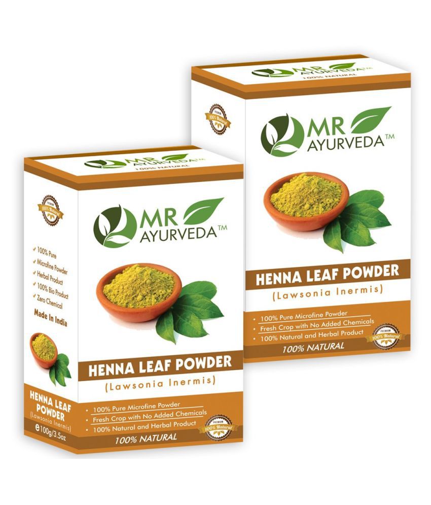     			MR Ayurveda Premium Quality Henna Powder Herbal Henna 200 g Pack of 2
