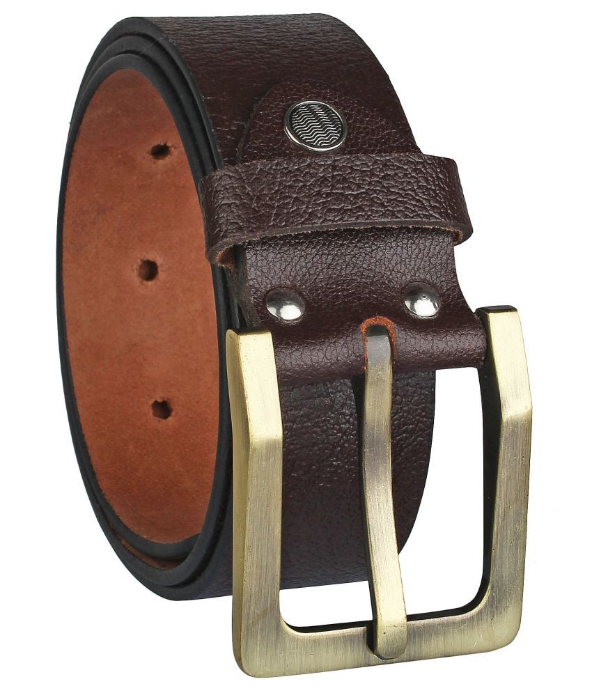     			Zoro Brown Leather Formal Belt