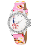 EMPERO Leather Round Womens Watch