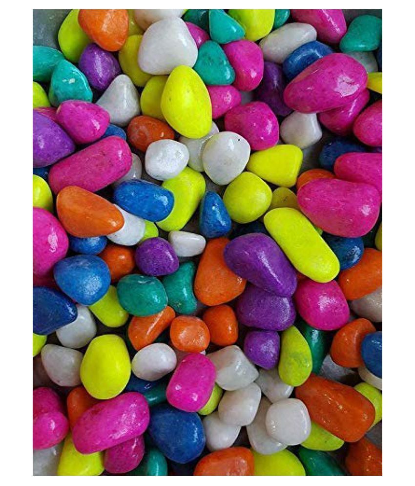     			Afast Multicolor Pabbles/Stone For Garden, Plants, Aquarium & Home Decor Wt. 950g